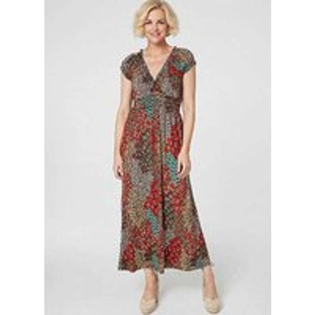Izabel London Peacock Maxi Dress - Denim