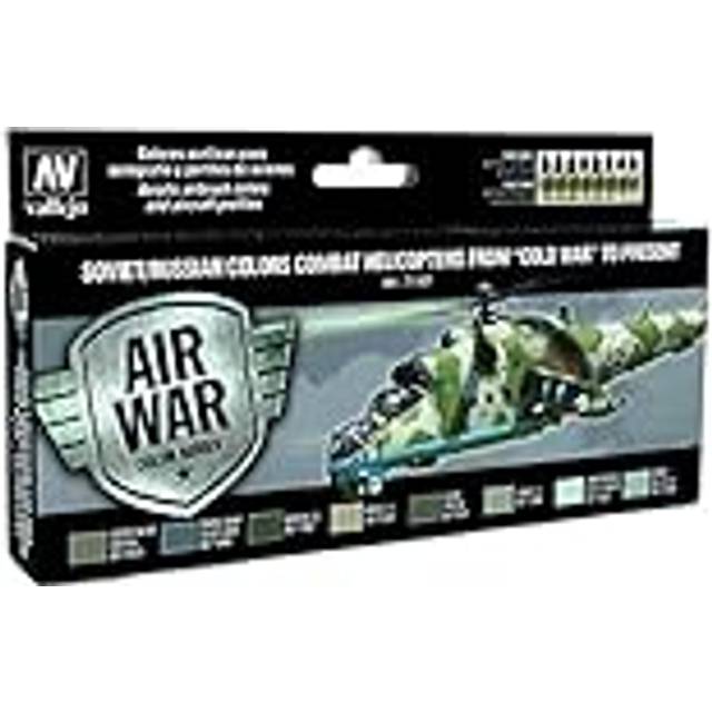 VAL71601 AV Model Air Set-Soviet Helicopters Post War Paints for use with an Airbrush, Various, 17ml