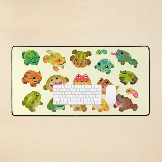 Desk Mat Horned frog - bright Large Gaming Mouse Pad 35x16 inch