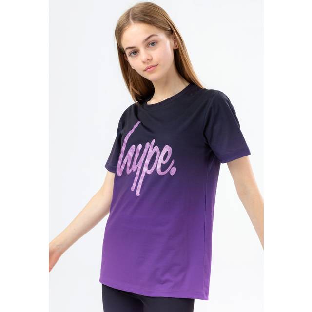 hype girls lilac fade glitter t-shirt