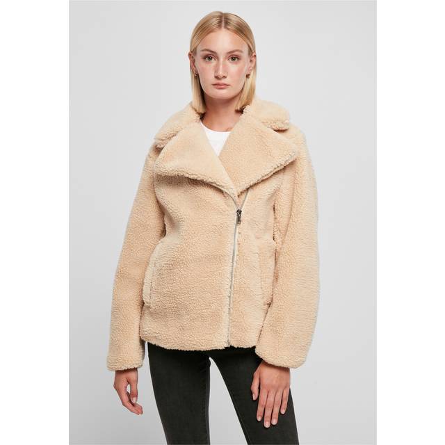 Jacket Urban Classics Ladies Sherpa Biker Jacket Unionbeige M (M)