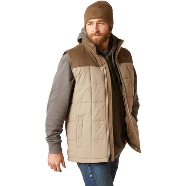 Men's Crius Insulated Gilet in Brindle Major Brown, Size Small, by Ariat