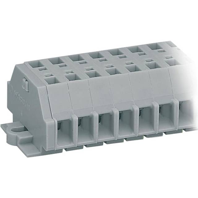 WAGO 261-103 3-way 2 Conductor Fixing Flanges Terminal Strip Grey ...
