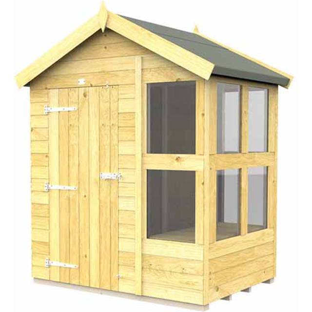 6ft x 4ft Apex Potting Shed - Wood - L127 x W175 x H217 cm