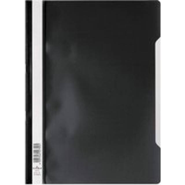 Clear View Project Folder Document Report File - 25 Pack - A4 Black - One Size