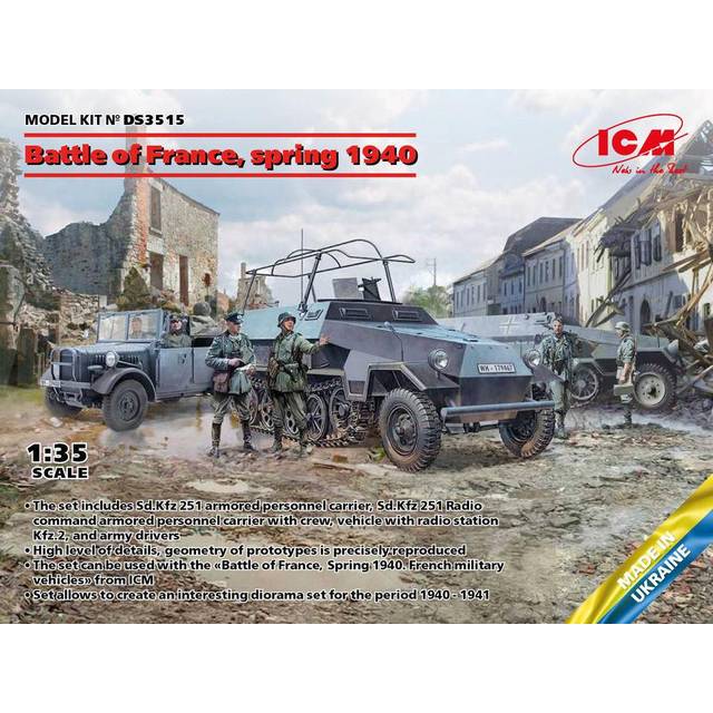 ICMDS3515 - ICM Diorama 1:35 - Battle of France, German Combat Vehicles