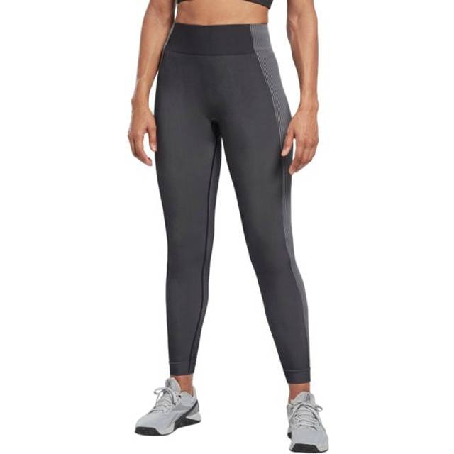 Yoga High-Waisted Seamless träningstights, BLACK, Dam, S