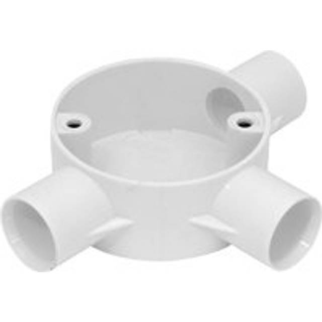 Profix 20mm PVC Conduit Box 3 Way in White