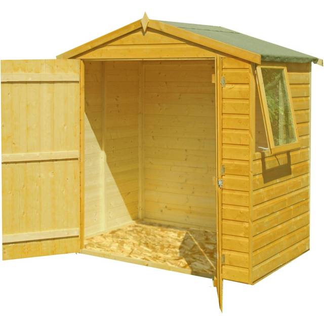 Bute Shiplap Apex Double Doors Tongue and Groove Garden Shed Workshop Approx 4 x 6 Feet