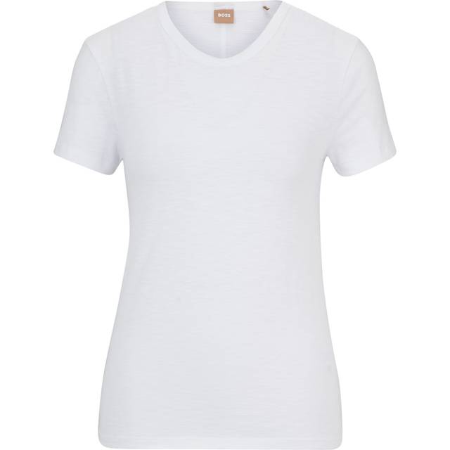 Regular-fit T-shirt in slub cotton - White