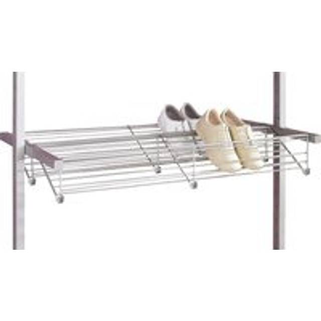 Aura 10 Pair Shoe Rack - Silver (10)