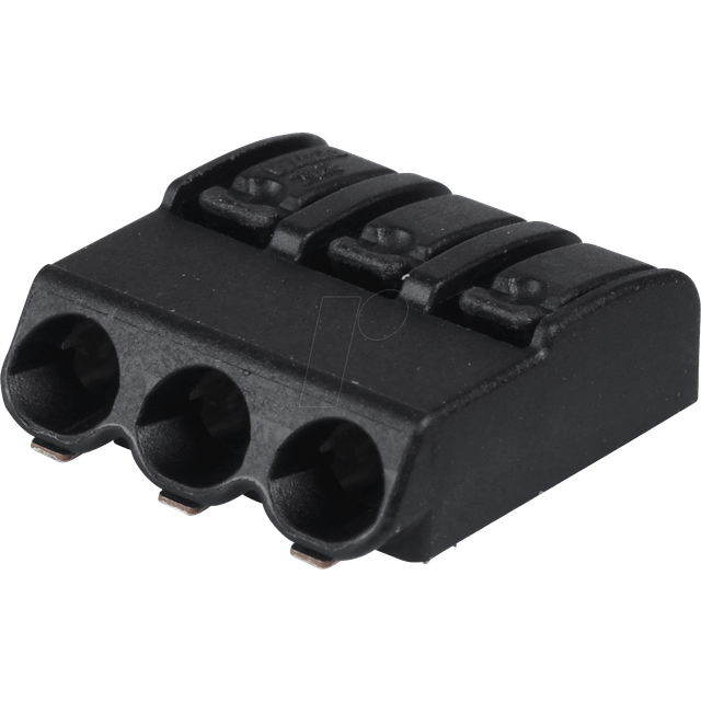 WAGO 2060-473/998-404 SMD Terminal Block 4mm 3 Pole Black Tape & Reel