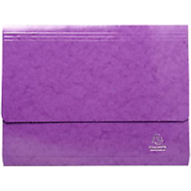Exacompta Iderama Document Wallet 6509Z Card 35.7 (W) x 24.5 (D) x 0.4 (H) cm Purple Pack of 10