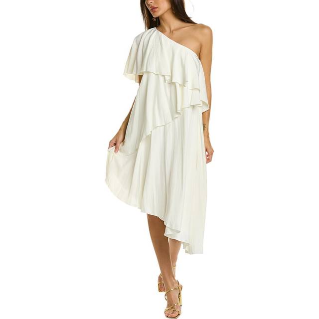 Lanvin One-Shoulder Midi Dress