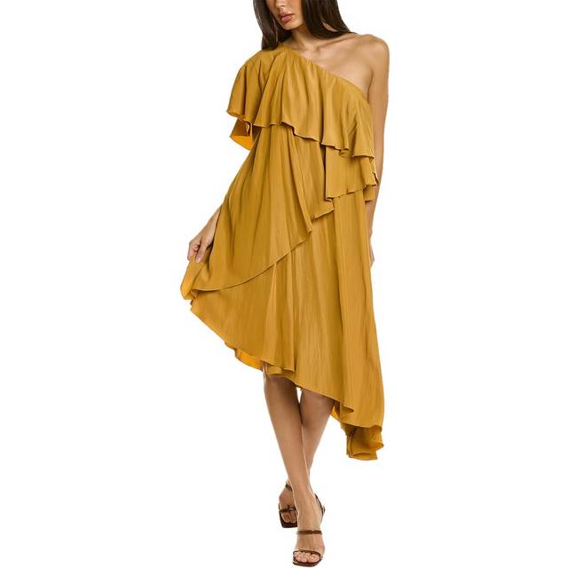 Lanvin One-Shoulder Midi Dress