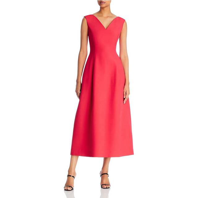 Lafayette 148 New York Portrait Neck Wool & Silk-Blend Dress