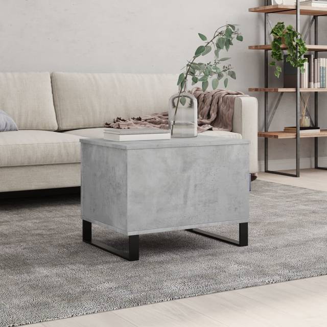 vidaXL Soffbord betonggrå 60x44,5x45 cm konstruerat trä