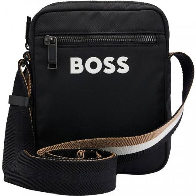 BOSS Axelväska för män, crossbag Catch 3.0 NS zip, Black1, Einheitsgröße