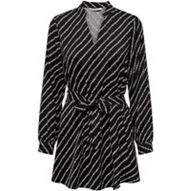 Women's long sleeve v-neck dress Only Onlthalia Bf Ptm - Noir - L