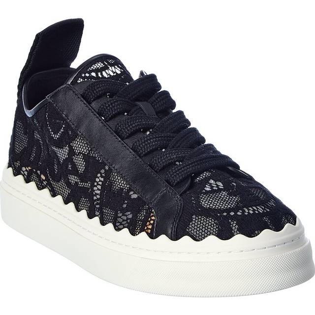 Chloe Lauren Lace & Leather Sneaker