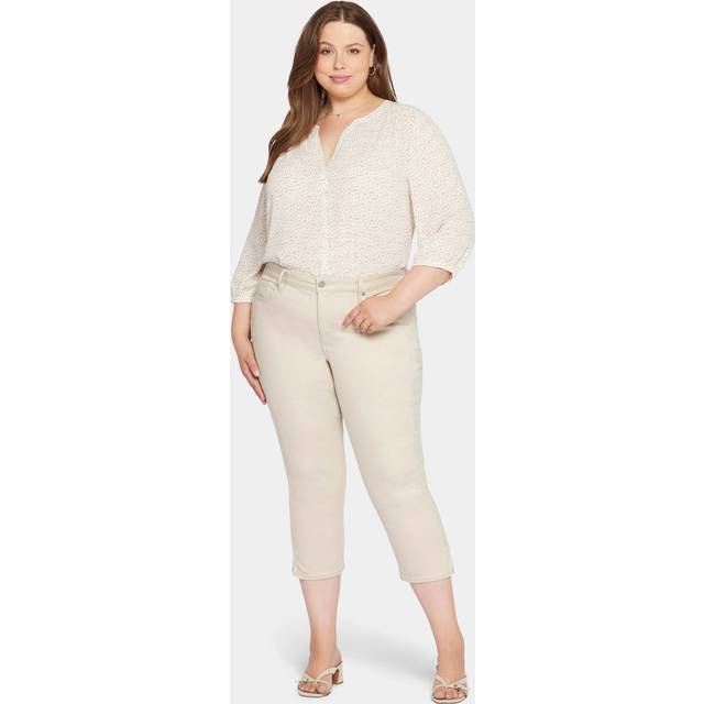 Nydj Plus Chloe Feather Capri Jean