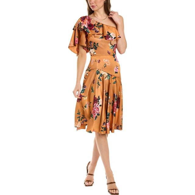 Theia Elora Printed Cocktail Dress