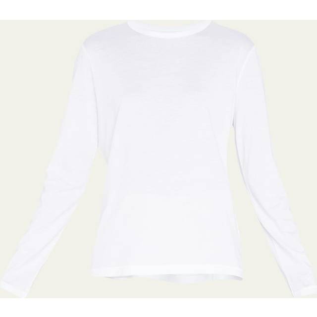 Lyocell Cotton Crewneck Tee - BLANC - 4 (Large)