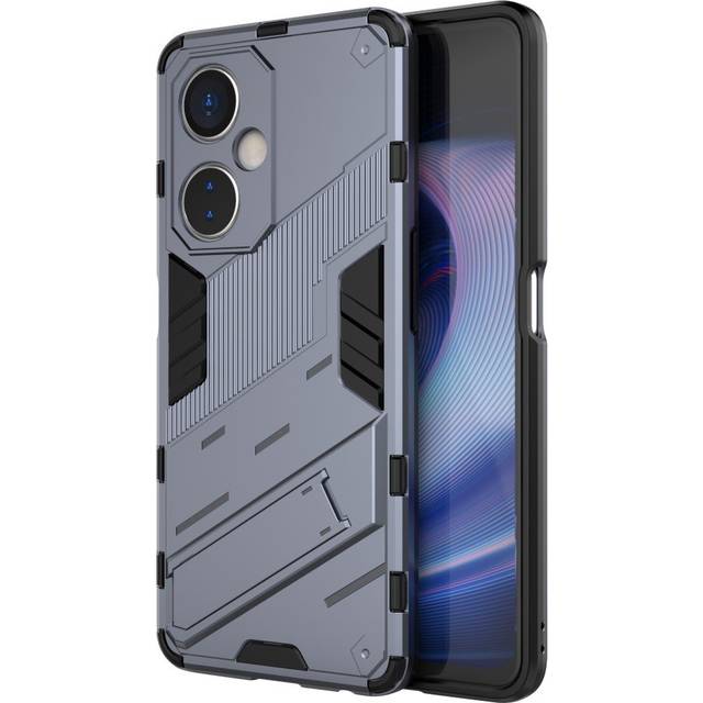 OnePlus Nord CE 3 Lite Hybrid Tåligt Skal med Stativfunktion - Grå