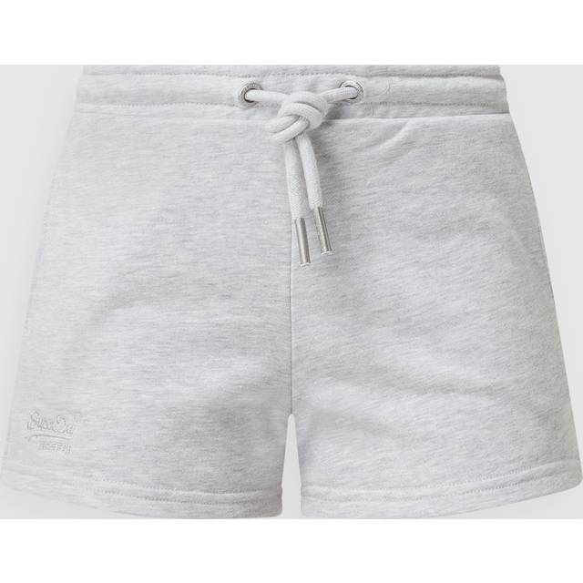 Organic cotton and jersey shorts for women Superdry Vintage Logo - Gris