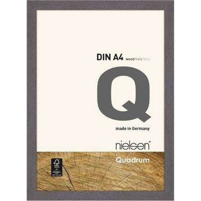 Nielsen Quadrum A4 Grey Wooden Picture Frame, Grey