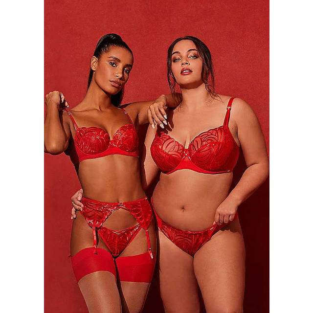 Gossard Womens 19706 Fiesta Strappy Thong - Red material_polyamide - Size 8 UK