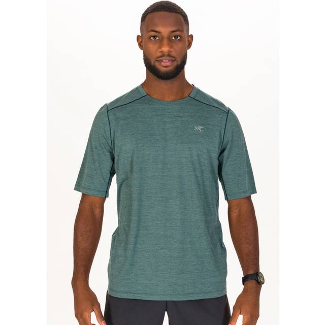 Arcteryx Mens Cormac Crew S/S S2023 model (Grön (PYTHEAS HEATHER) Small)