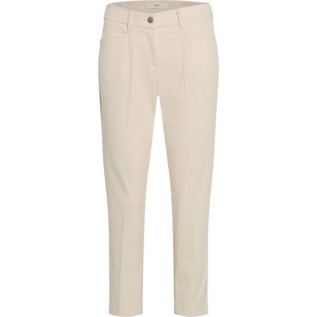 BRAX Damstil Mara S Tech manchesterbyxor, elfenben, 34W x 32L