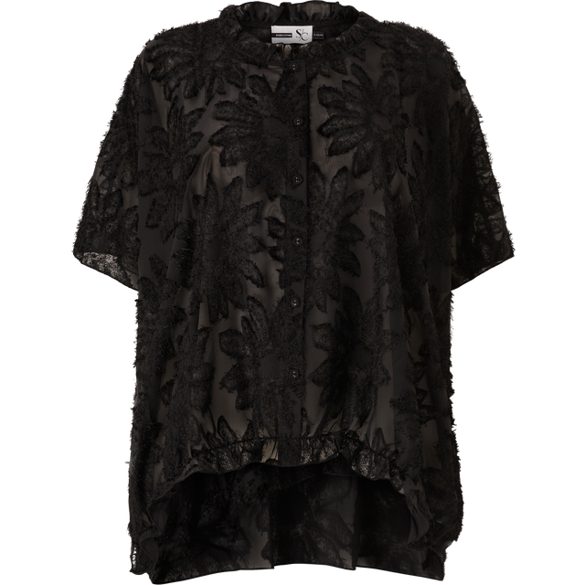 Studio - Blus Sibina Chiffon Party Blouse - Svart