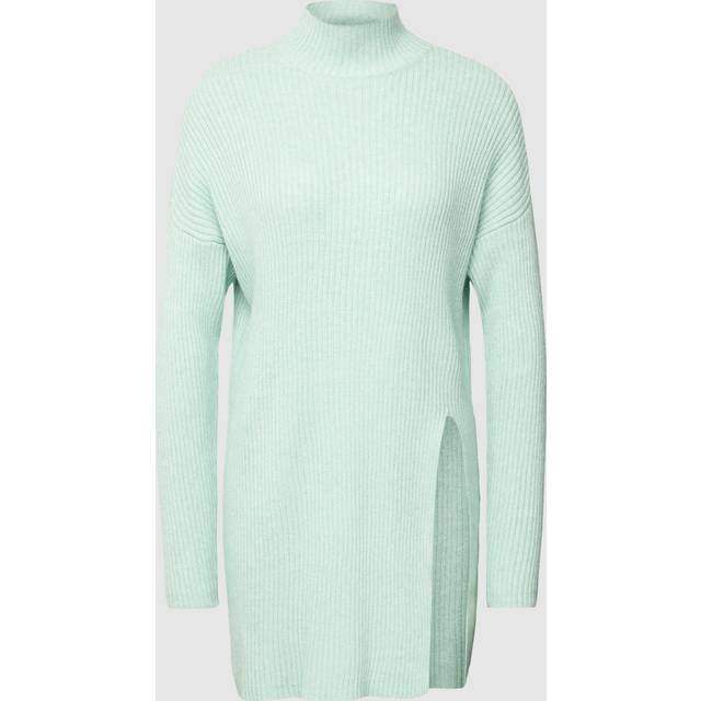 Only 'Katia' Longline Rib Knit Jumper - Harbour Grey