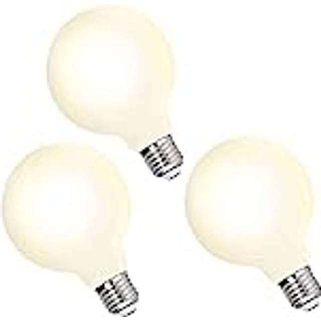 ENUOTEK G95 Large Globe Edison E27 LED Energy Saving Light Bulbs 6W Omnidirectional Warm White Lighting 3000K with Glass Lamp Shade Replace 60W Incan