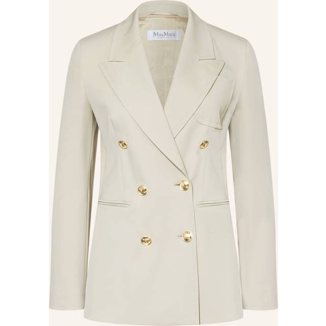 Max Mara Reale wool gabardine blazer - beige (UK 4)