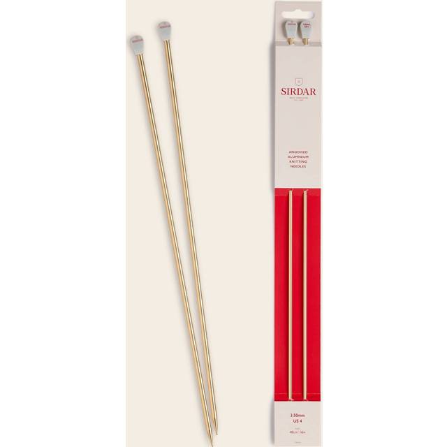 Sirdar Knitting Needles 3.50mm/US 4 - Anodised Aluminium. Length 16''/40cms