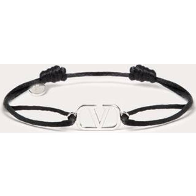 Valentino Garavani Vlogo Signature Cotton Bracelet Man BLACK UNI