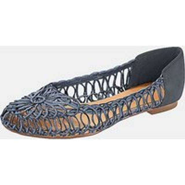 Heine Braided Ballerinas - Denim Blue