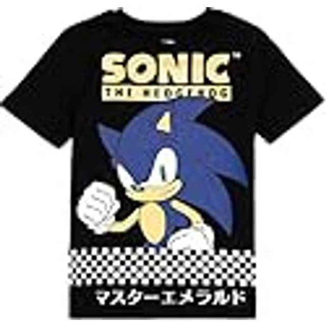 (6-7 Years) Sonic the Hedgehog Short Sleeved T-Shirt (Boys Black)