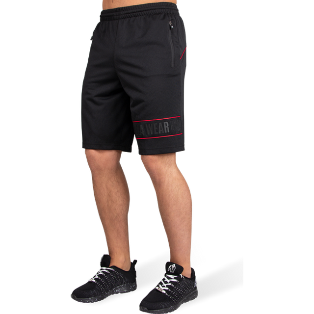Gorilla Wear Branson Shorts Black/Red, XXXXXL