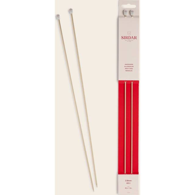Sirdar Aluminum 40cm Knitting Needles - 2.50mm