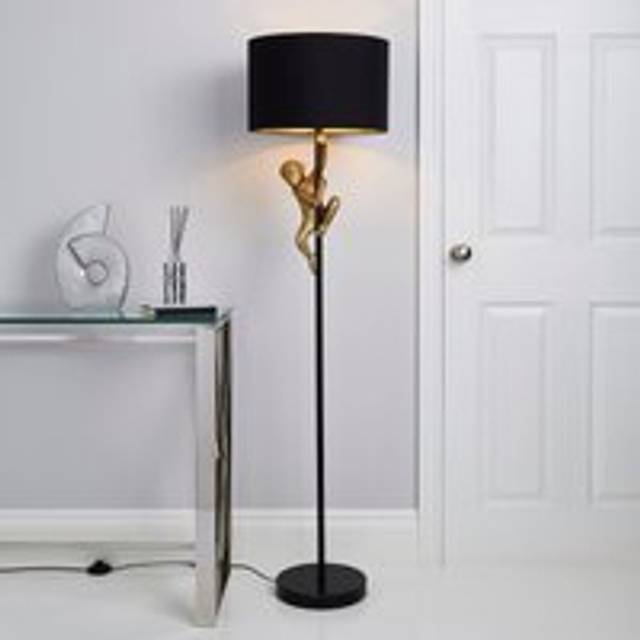 Odisha Monkey Floor Lamp - Gold