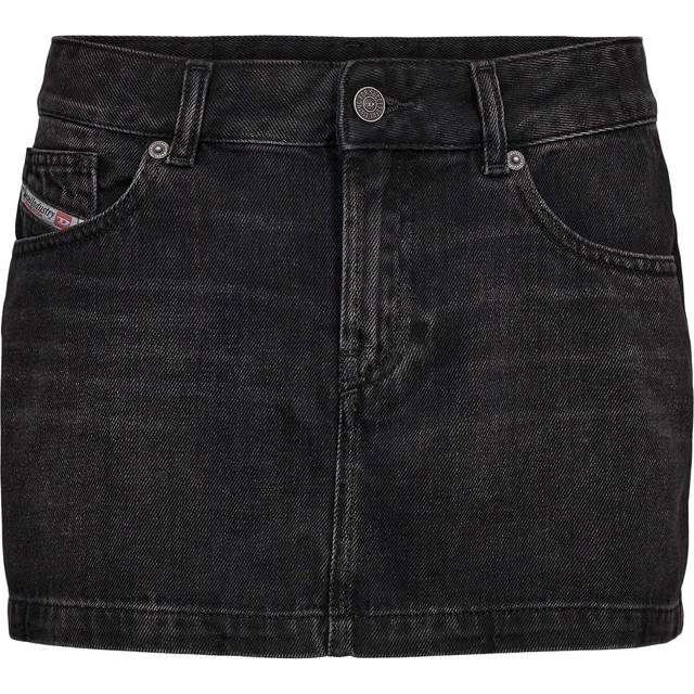 Diesel - Mini-jupe en denim délavé - Jupes - Femme - Noir - 27