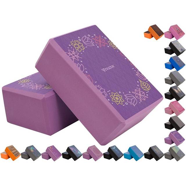 (Design 16) RDX Yoga Block NonSlip High Density Eva Foam Brick