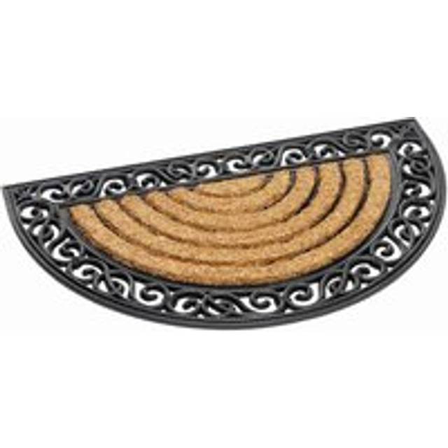 Tuffridge Viking Wrought Iron Half Moon Mat 75X45Cm, Brown
