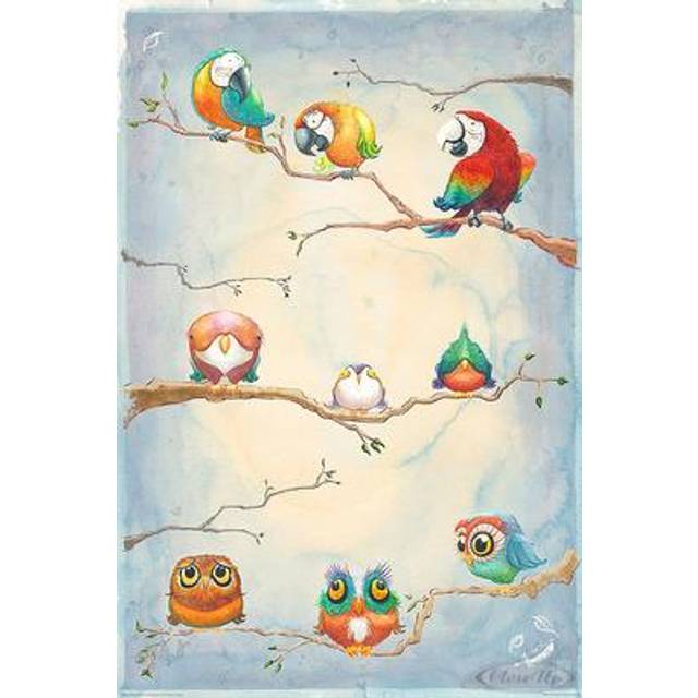 Birds of Feather Poster Aquarell