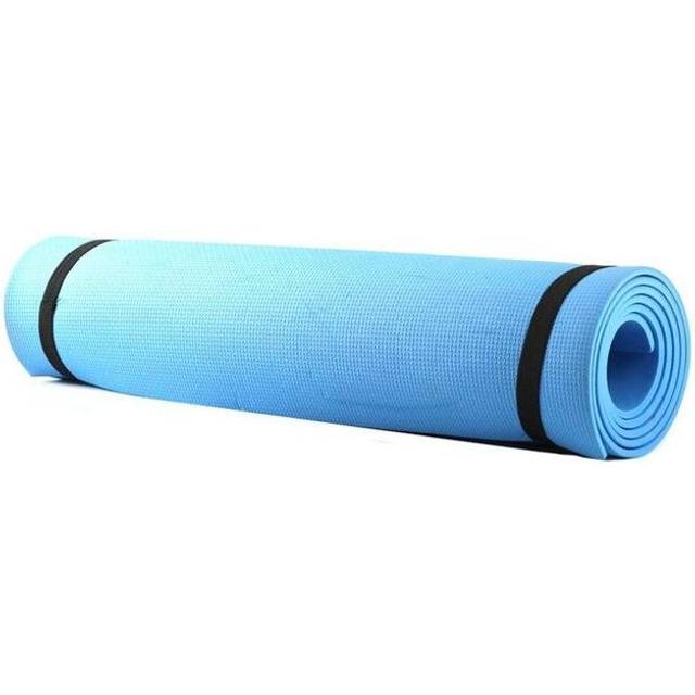 (Blue) 6Mm Eva Yoga Mat Fitness Pilates Home Gym Non-Slip Exercise Mat Purple Pink Blue