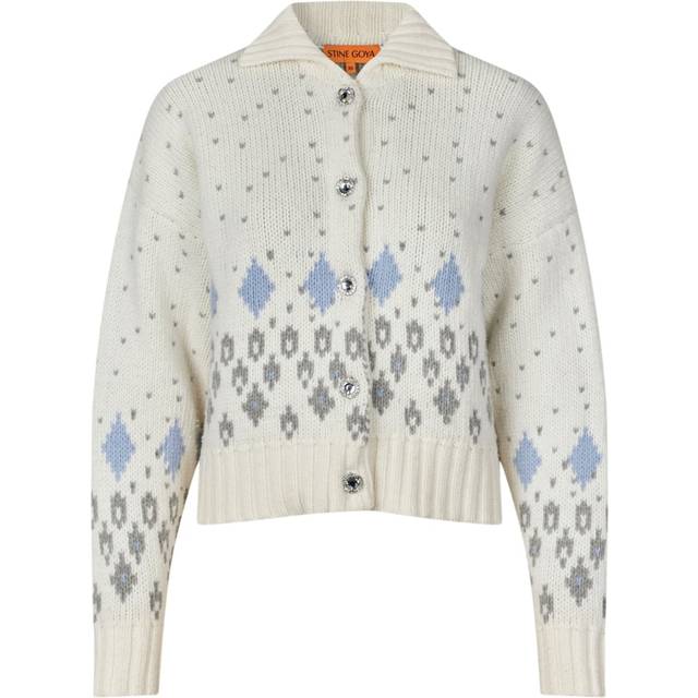 STINE GOYA RYLEE OFF-WHITE CARDIGAN